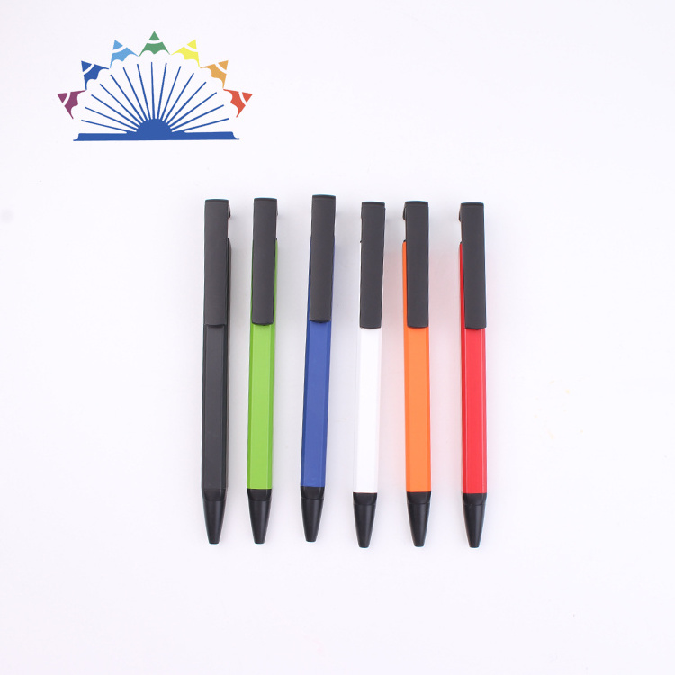 Good Promotional Premiums Phone Holder Ball Square Barrel Pen