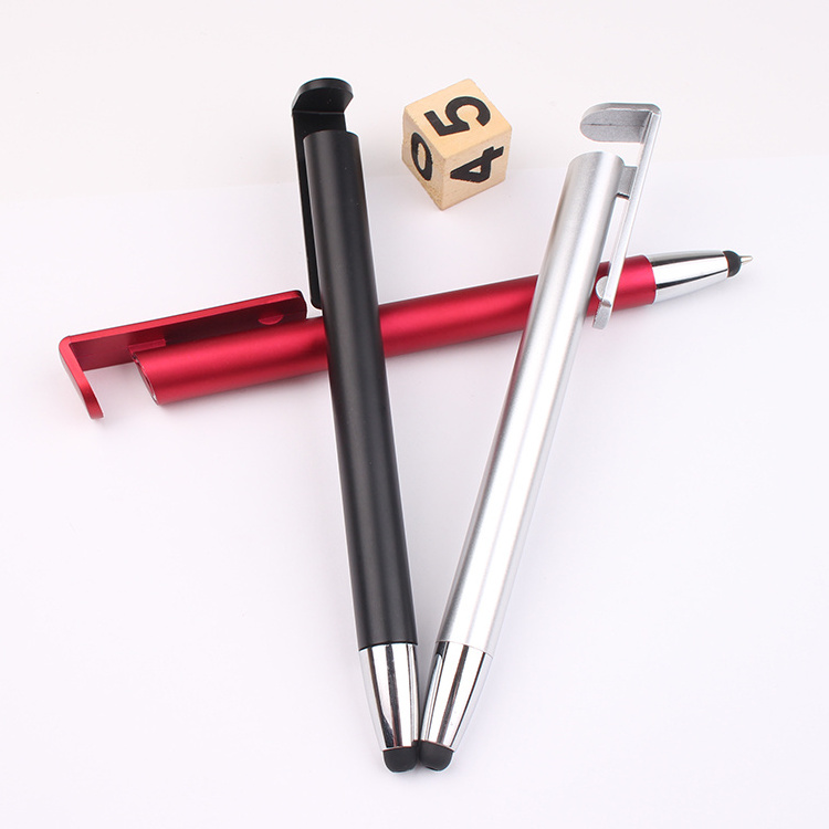 Multi-Function Mobile Phone Holder Pen Stylus Plastic Pen