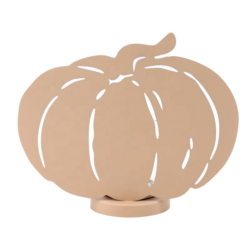 Custom Halloween Home Decoration Pumpkin Tealight Holder Small Metal Candle Holder Stand Tea Light Holder