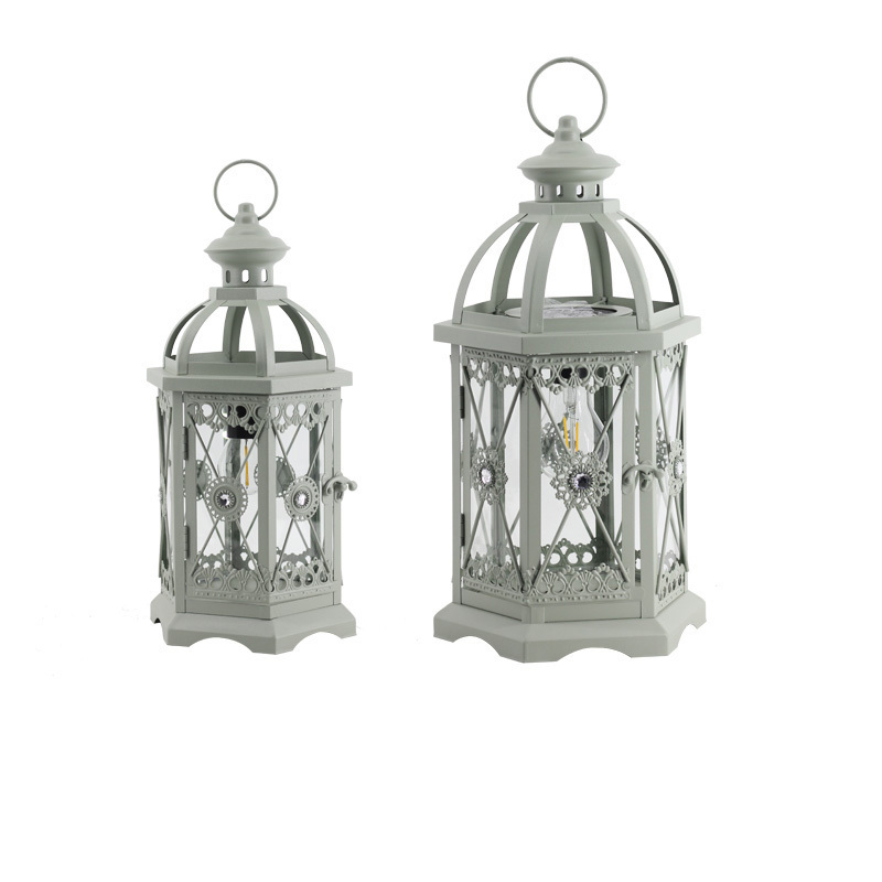 Solar Lantern In Moroccan And Antique Style Outdoor And House Decor Metal Solar Lantern For Home Decor