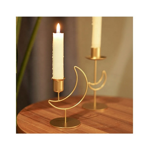 Metal Gold Candle Holder Taper Candle Holders Decorative Candlestick Holder for Home Decor, Wedding, Dinner Party, Anniversary