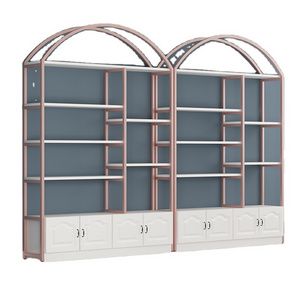 Store Shelf Makeup Storage Cabinet Wooden Metal Stand Shop Furniture Cosmetic Display Rack Shelf Showcase Estantes De Exhibidor