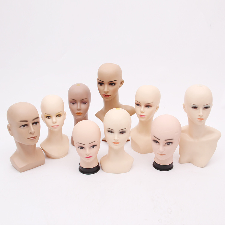 Factory Sale Cheap Wig Display PVC Mannequin Wig Head Realistic Mannequin Head