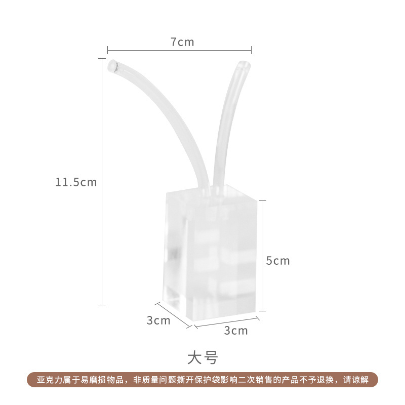 Jewelry Showcase Clear Brushed Acrylic earrings Jewelry Display Tree shape earring Stand Holder