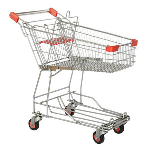 Wholesale 4 wheel handle shopping trolley shopping cart with baby seat