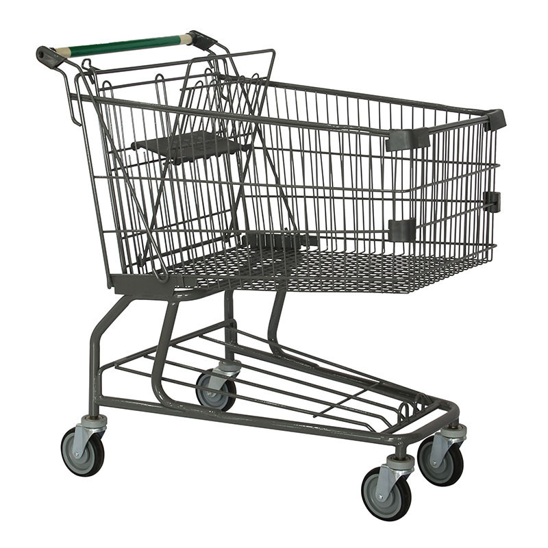 Wholesale 4 wheel handle shopping trolley shopping cart with baby seat