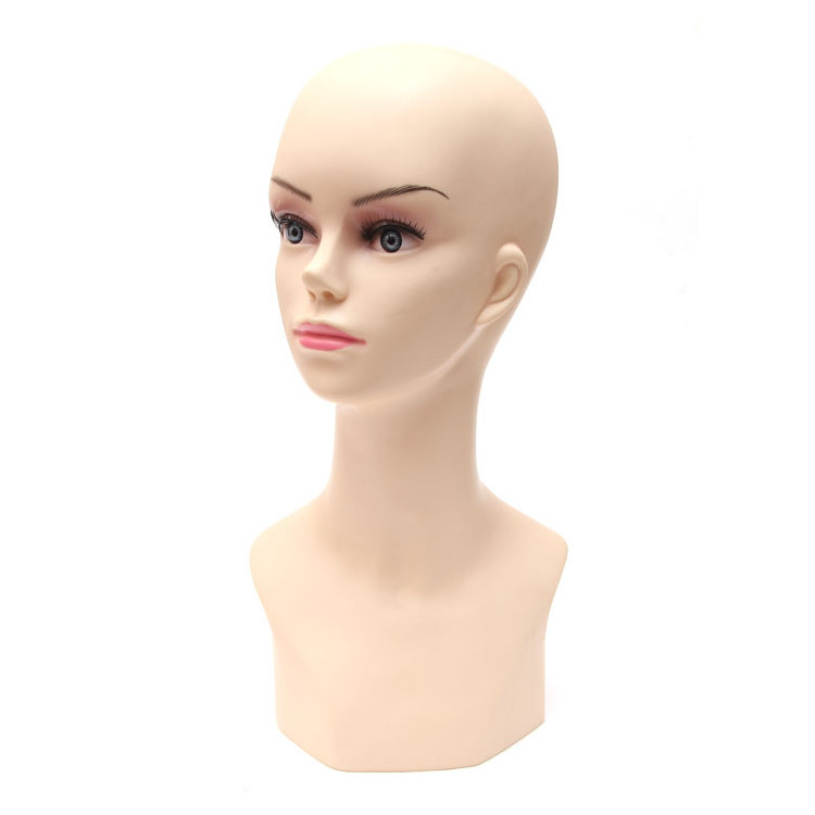 Factory Sale Cheap Wig Display PVC Mannequin Wig Head Realistic Mannequin Head