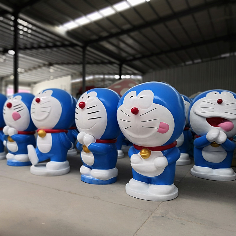 Custom Life size cartoon character Japanese anime resin doraemon statue For Sale Sculpture