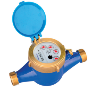 Multi-jet wet type vane wheel water meter