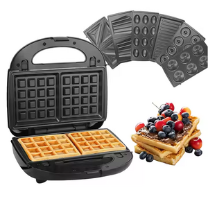 3 4 5 6 7 8 9 10 in 1 sandwich maker  detachable plates waffle maker set 4 slice toaster maker /egg puffs /nutty/cookes /donut