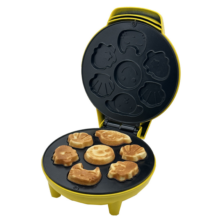 Hot Selling Cartoon Waffle Maker Machine Mini Cartoon Pattern Animal Shaped Household Electric Egg Waffle Maker