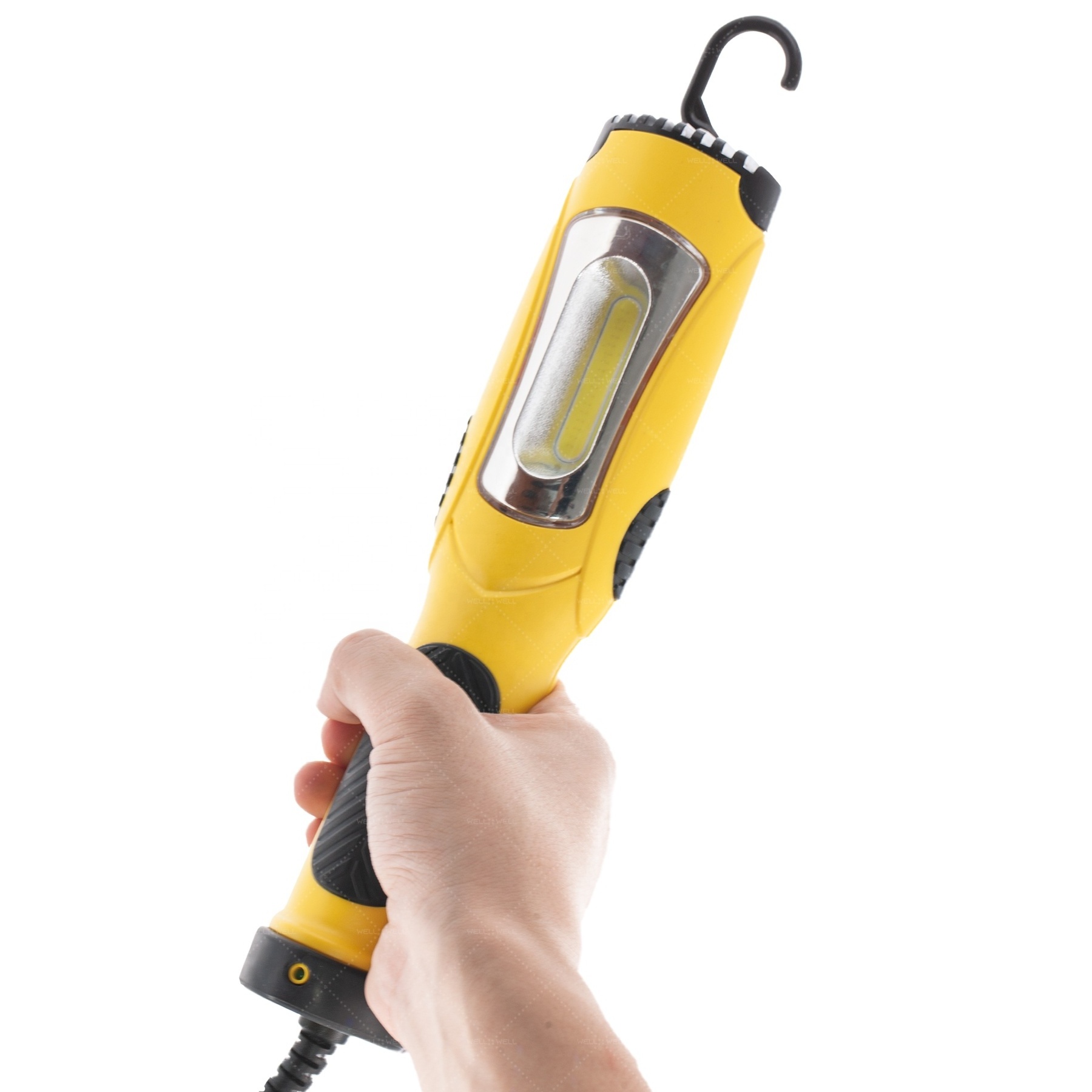 25FT Work Light/Trouble Light Magnetic Base and Built-in Handle in Yellow 300 Lumen COB Drop Light