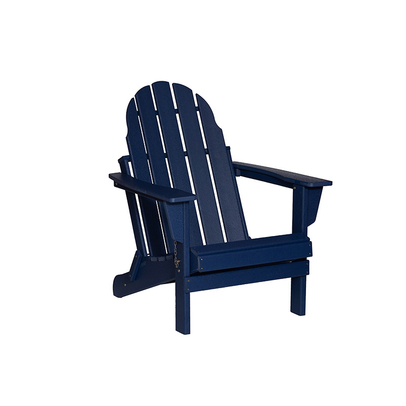 Modern Waterproof Outdoor Furniture Folding Wood Resin Adirondack Chair Hdpe Blue Dining Chairs Plastic Chairs for Dining Room