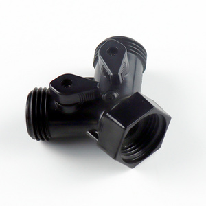 Plastic 3/4" Female Male Garden Hose 3 way Y connector Splitter Shut-Off Check Ball Valve Connector Coupling Fittings