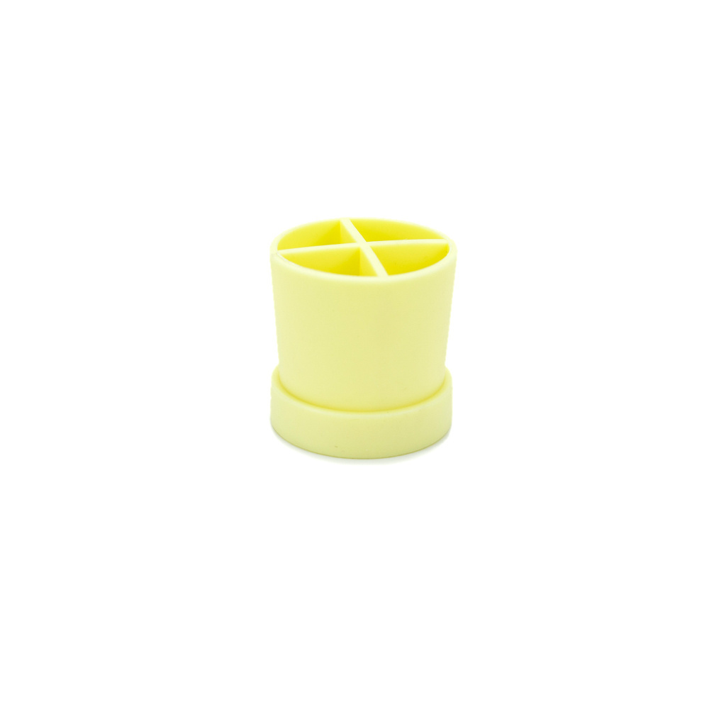 Plastic Mini Round TPR Soft Silicone Bathroom  Accessories Organization Pen Cutlery Toothbrush Cubic Holder Stand Tray