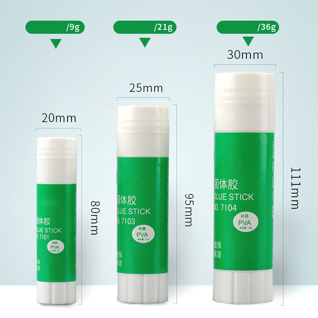 High Quality Stationery Glue Stick For School Office Adhesive Non-toxic Washable PVP PVA Solid Glue