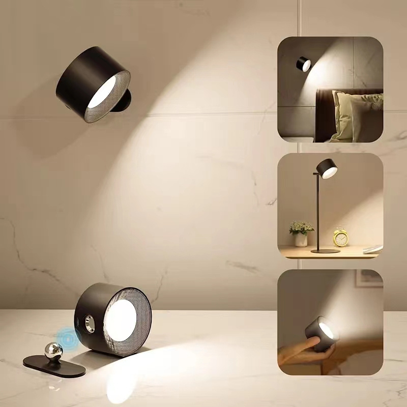 Multifunctional Magnetic Cordless wall Lamp 360 degree flexible Night Light