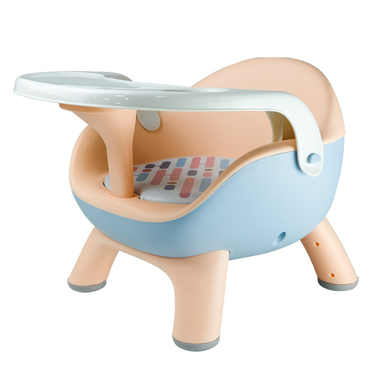 Baby chair multi-function and attractive designs removable dinning plate mini plastic baby chair