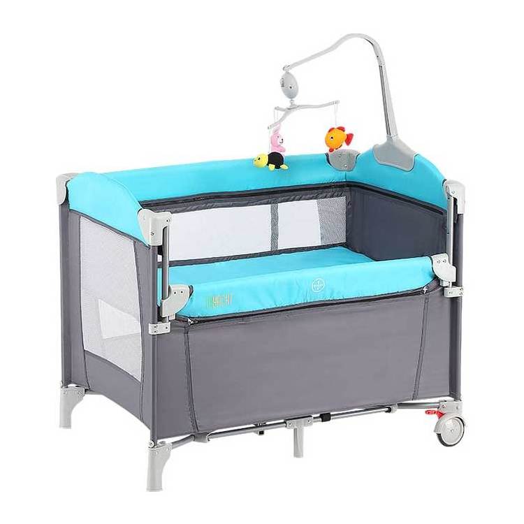 Babilous mesh fabric adult baby portable cheap large luxury folding play pen baby playpen