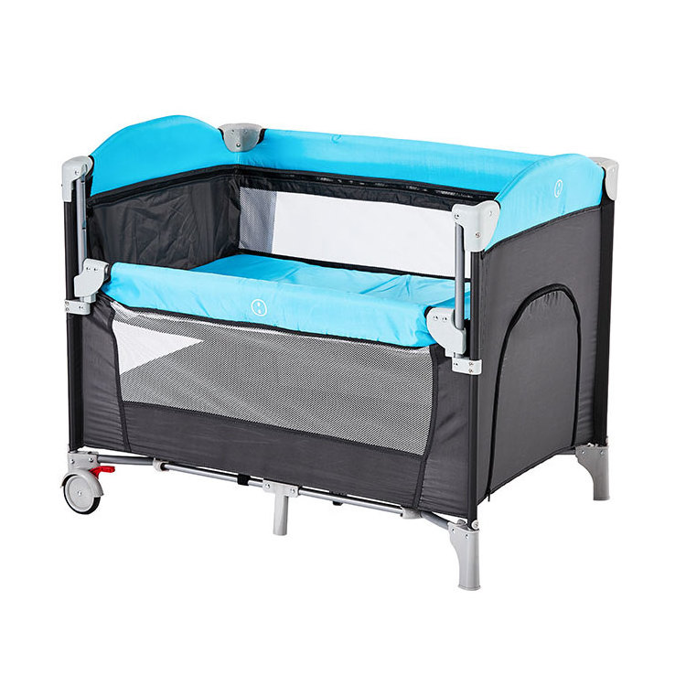 2020 Babilous wholesale bedside travel unique folding pack and play portable adult baby cribs