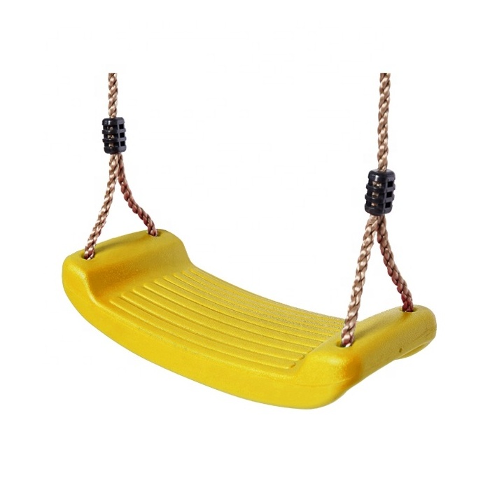 2022 Cheap Price Plastic Swing Seat With Height Adjustable Ropes Customized Color Chair Kids