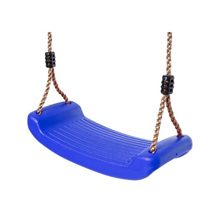 2022 Cheap Price Plastic Swing Seat With Height Adjustable Ropes Customized Color Chair Kids