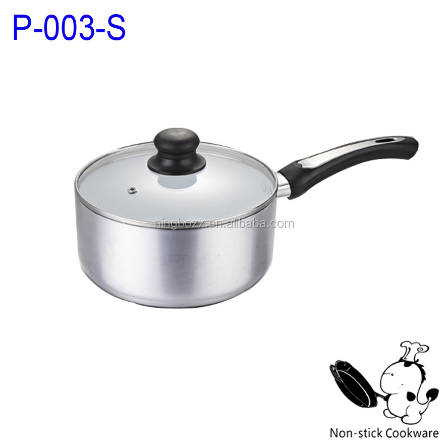 5pcs pressed polish nonstick cookware set ceramic fry pan white mini sauce pot cooking pot