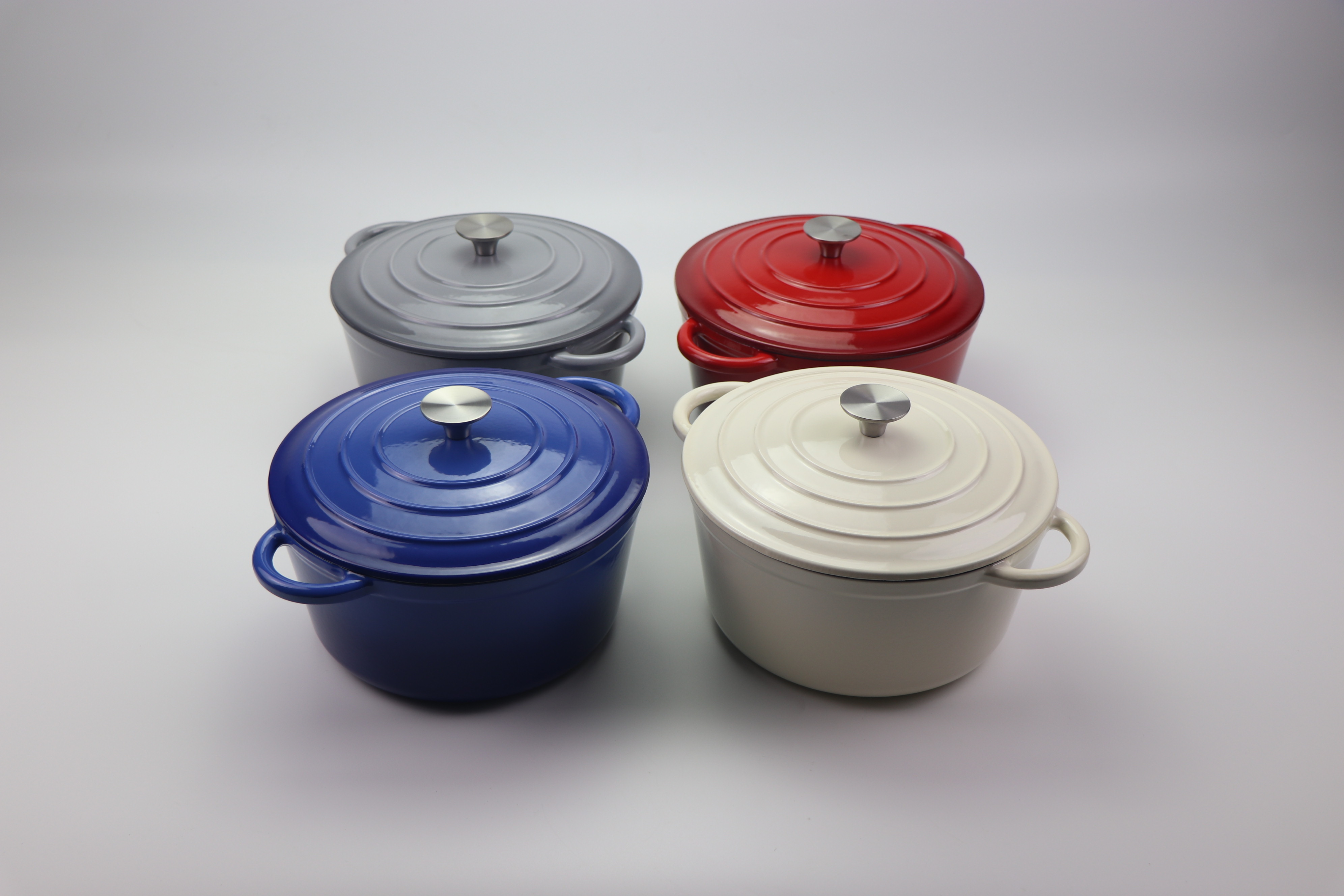 Home Kitchen Items Enamel Cast Iron Cookware Sets Casserole Pots Set