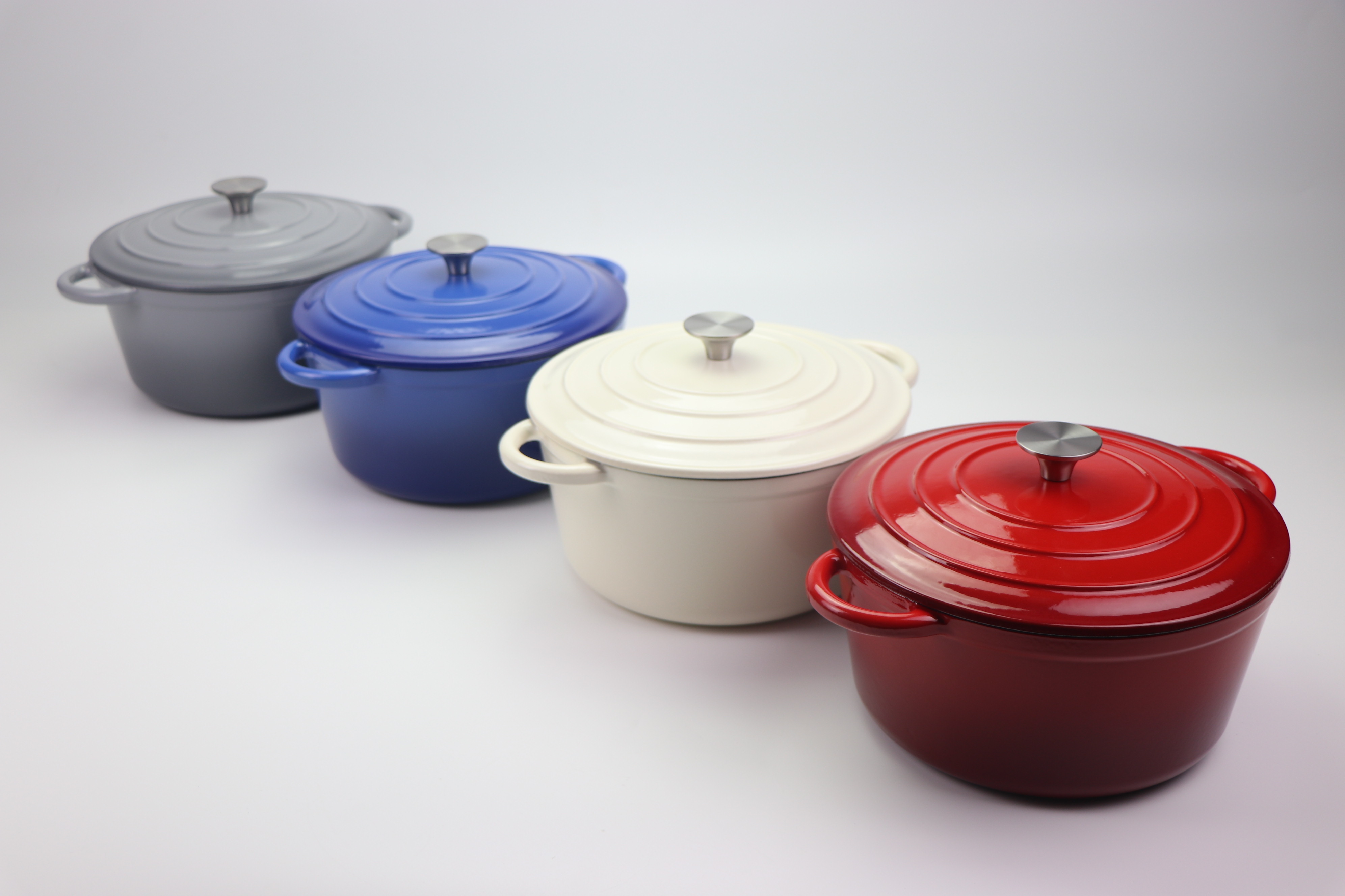 Home Kitchen Items Enamel Cast Iron Cookware Sets Casserole Pots Set