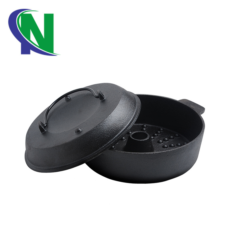 BBQ roaster cast iron cooking pot sweet potato bake pot