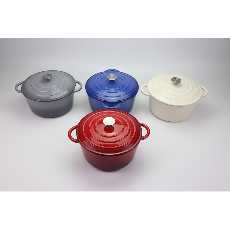 Home Kitchen Items Enamel Cast Iron Cookware Sets Casserole Pots Set