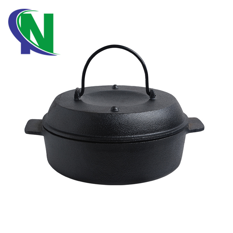 BBQ roaster cast iron cooking pot sweet potato bake pot