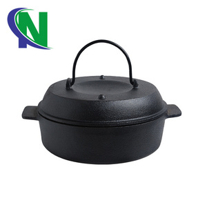 BBQ roaster cast iron cooking pot sweet potato bake pot