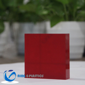 Ning E-Plastics Cast Red Colored Acrylic Glass Sheets Pmma Acrylic Plastic Perspex acrylic sheet