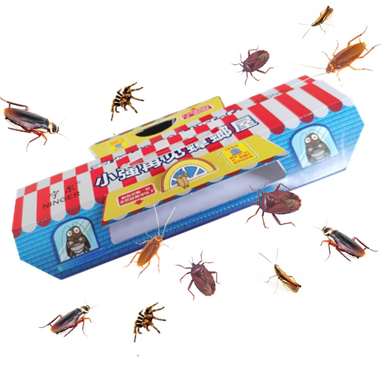 Custom adhesive board catcher killer roach cockroach sticky glue trap with bait for indoor