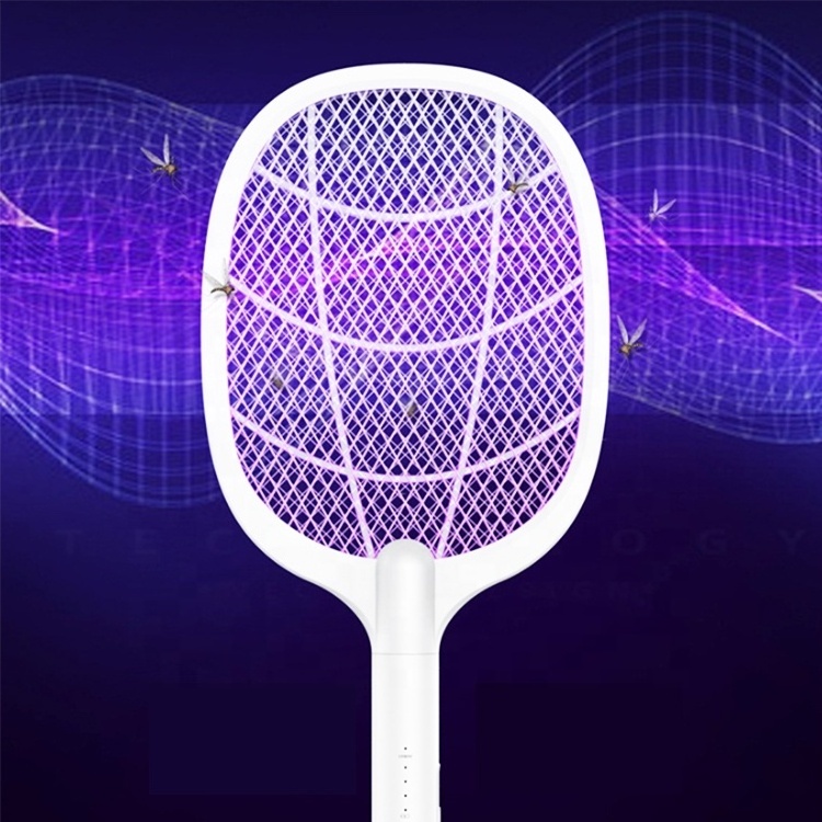 USB battery rechargeable mosquito control mesh racket electronic mosquito swatter manufacturers