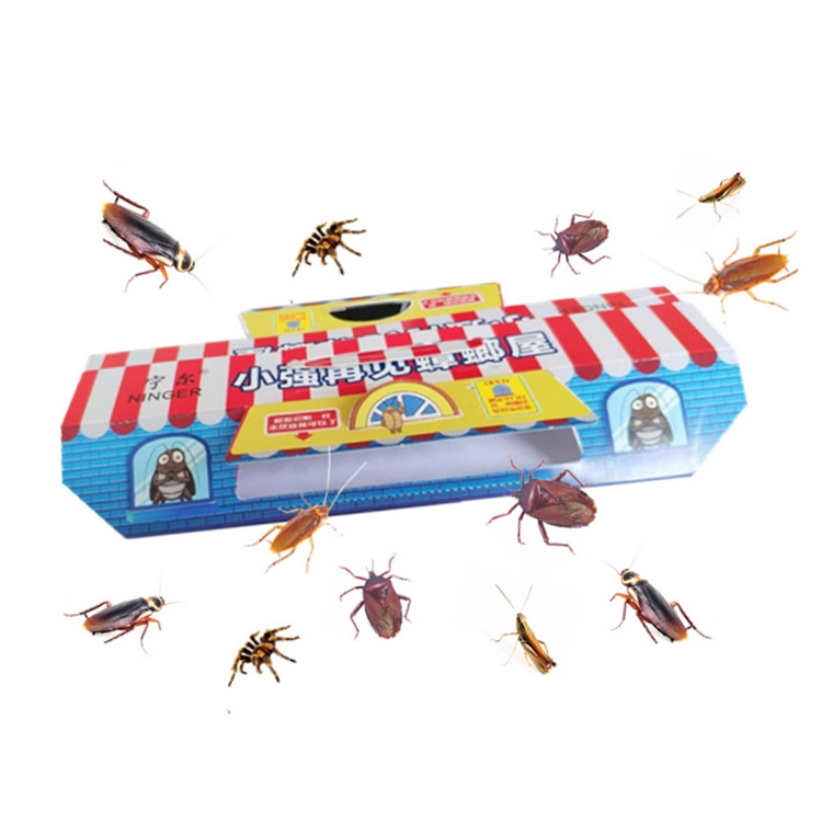 Cockroach killer indoor home bug insect sticky traps roach-traps sticky roach glue trap with bait