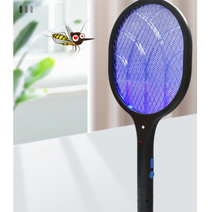 Rechargeable electric fly swatter mosquito killer lamp racket mosquito zapper racket high quality