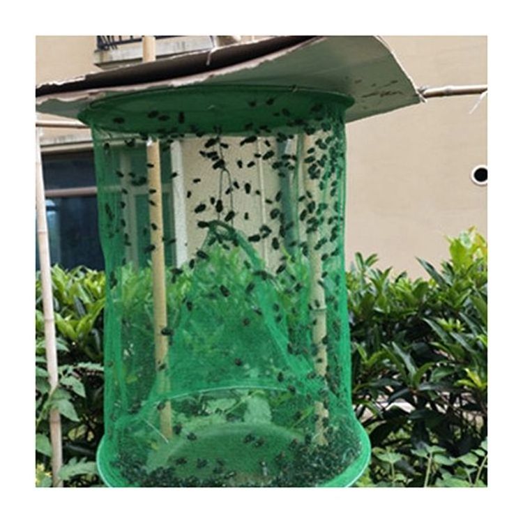 Outdoor insect trapper mosquito bug killer reusable foldable insect net cage ranch outdoor fly catcher trap