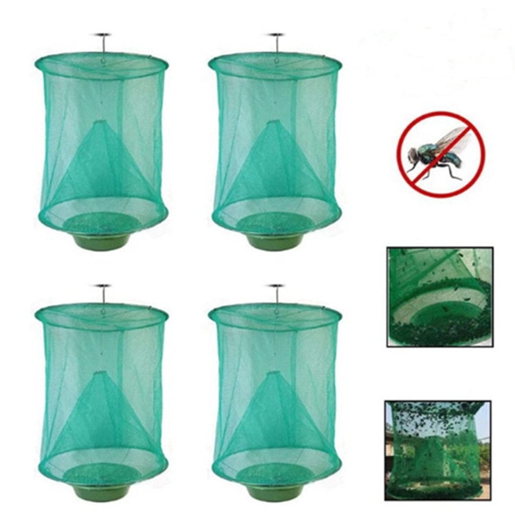 Outdoor insect trapper mosquito bug killer reusable foldable insect net cage ranch fly catcher trap