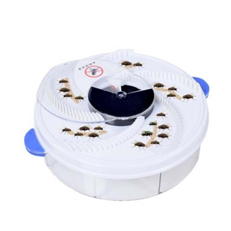 Electric automatic pest control house plastic flies killer fly bait station trap insect housefly trapper