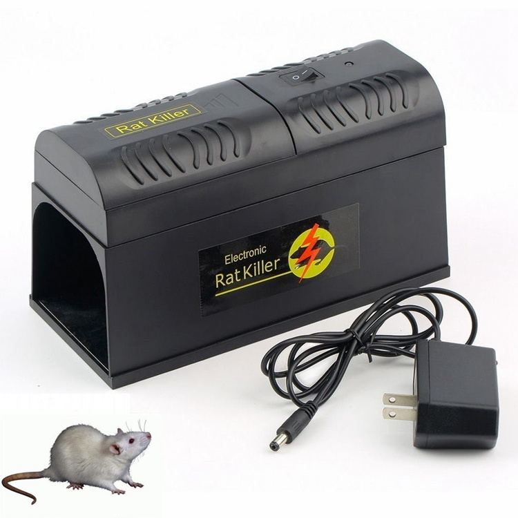 Black box catcher hunting rodent mice rat killer electronic shock electric mouse trap machine