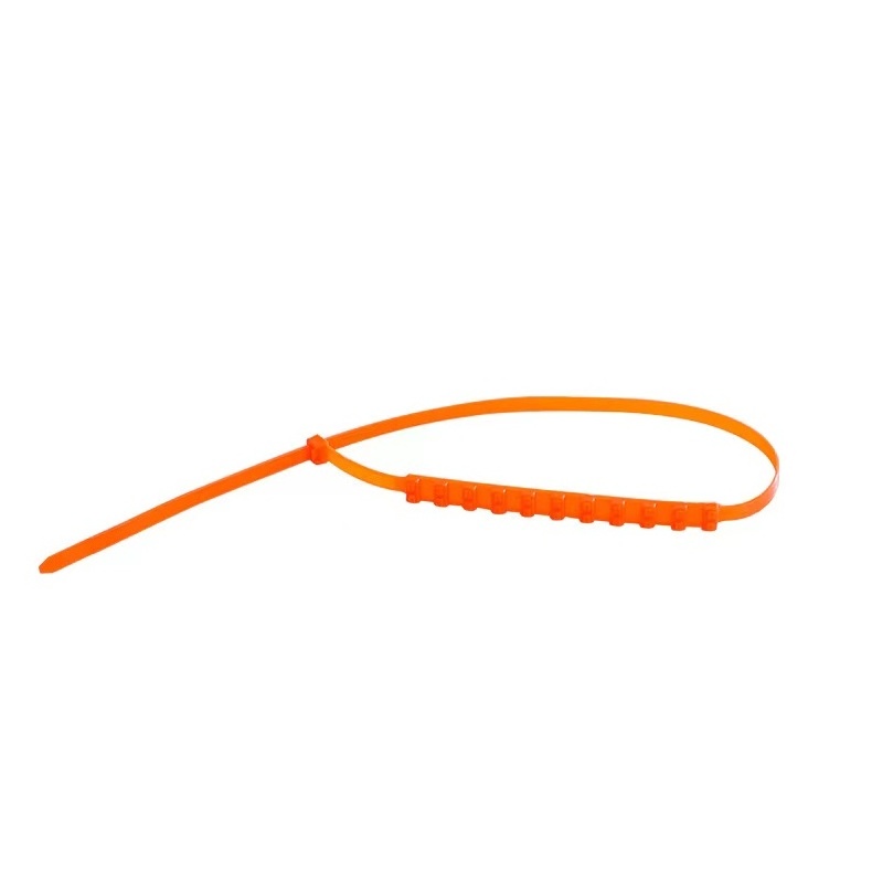 Yellow Orange snow tire traction hold zip ties