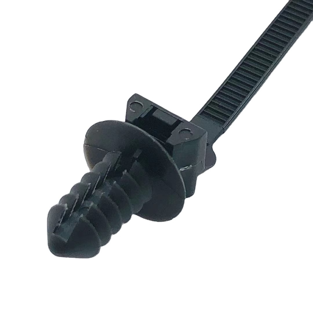 Enough strong push screw mount tree cable tie 12mm releasable