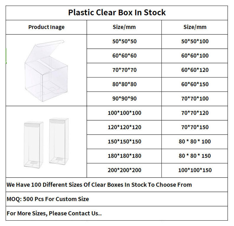 Factory Wholesale PrintLogo  Folding Small Plastic Box funko pop  0.4mm Protector Box  Packaging Poly  Box