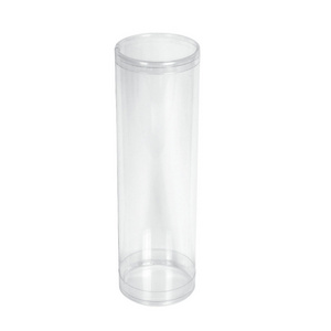 Custom Plastic Blister Cylinder Packaging Clear Round Tube Gift Boxes lid Recycled Materials Customized Shape PVC Bio-Degradable