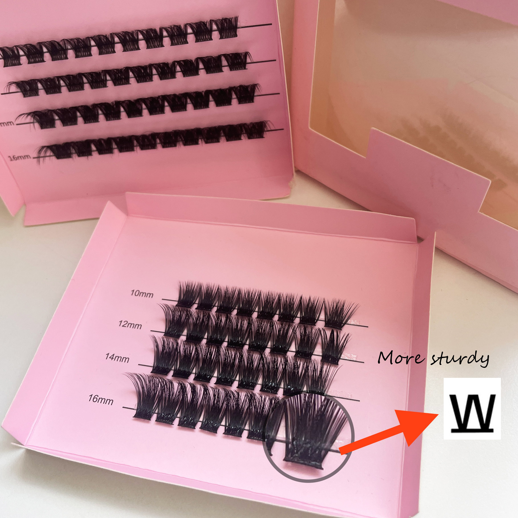 No glue needed DIY Cluster Lash Extension Self-adhesive segmented eyelashes Factory Handmade superfine pre bond culster lash