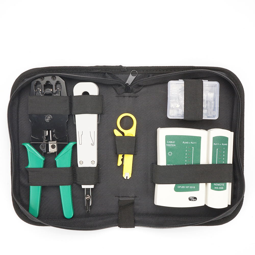 Hand Tools Kits Wholesale Customized RJ45/12/11 2Pcs Screwdriver Crimping Set Network Tool Kit