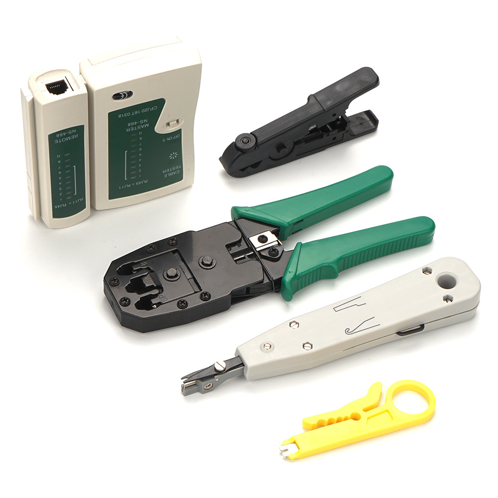 Hand Tools Kits Wholesale Customized RJ45/12/11 2Pcs Screwdriver Crimping Set Network Tool Kit