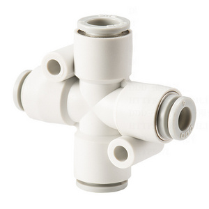 SMC type KQ2TX series Pneumatic quick fittings Quick Connector Reducer cruciform take over plastic fittings